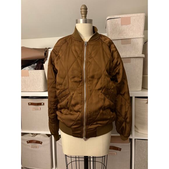 Coach Silk Bomber Jacket - Picture 3 of 9